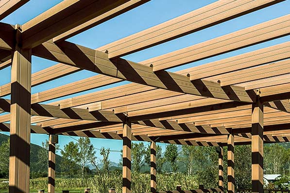 construction bois pergola galerie gazebo